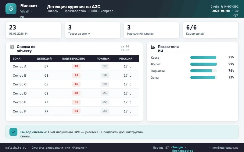 Отчёт за период — Система Малахит