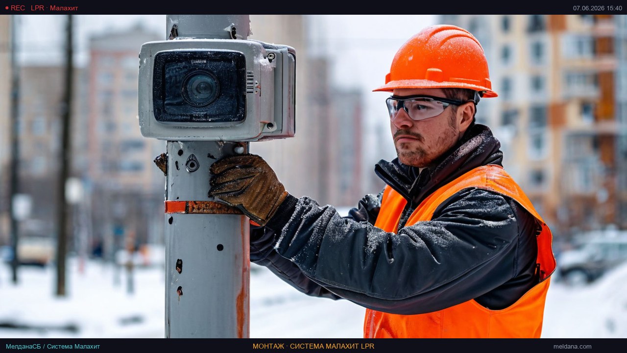 Установка камеры распознавания номеров и шлагбаума